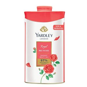 Yardley London RED Rose Perfumed Deodorizing Talc Talcum Powder 100gm by Yardley