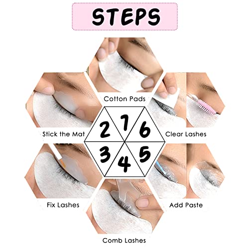 30 Pairs Silicon Curlers Shields Pads with 10 Y Eyelash Brush Combs, Reusable Lash Lift Rods Tool 5 Sizes Makeup Beauty Utensil for Lash Perming