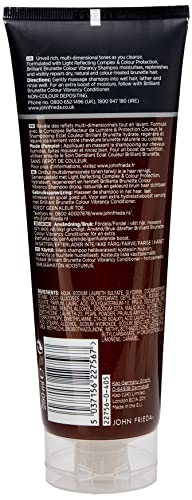 John Frieda Brilliant Brunette Colour Vibrancy Shampoo, Moisturising And Smoothing For Brown Hair, Aloe Vera, 250 ml (Pack Of 1)