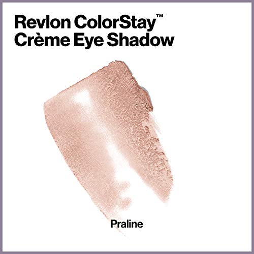 Revlon Colorstay Creme Eye Shadow, Longwear Blendable Matte or Shimmer Eye Makeup with Applicator Brush in Rose Beige, Praline (730)