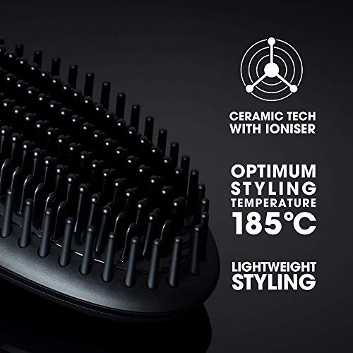 ghd Glide Hot Brush for Hair Styling, Ceramic Technology with Ioniser to Eliminate Frizz, Optimum 185°C Temp for Salon Smooth Styling