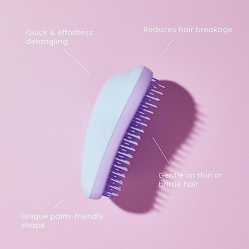 Tangle Teezer | The Fine and Fragile Detangling Hairbrush for Wet & Dry Hair | Colour Treated, Fine, Fragile Hair | Mint Violet