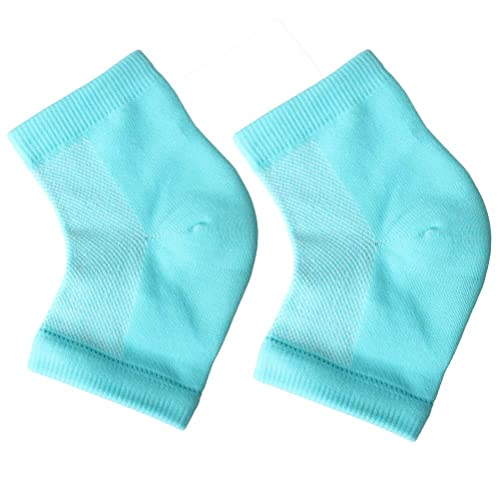 Pengxiaomei Soft Heel Socks,Ventilate Foot Spa Moisturizing Gel Beauty Socks Moisturising Socks for Dry Hard Cracked Skin(Blue)