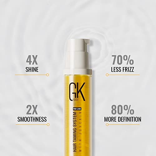 GK HAIR Global Keratin 100% Organic Argan Oil Anti Frizz Hair Serum (0.34 Fl Oz/10ml) Styling Smoothing Strengthening Hydrating & Nourishing Heat