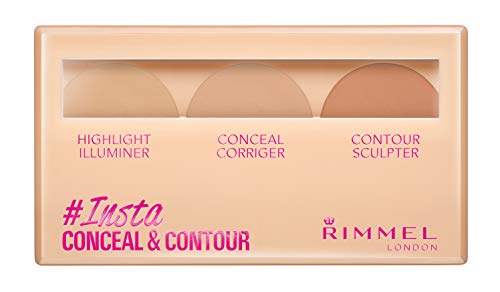 Rimmel London Insta Number 1 Conceal and Contour Palette, 7 g, Light