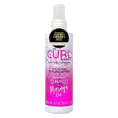 The Curl Company Curl Reviving Styling Spray (200ml) – Professionally Formulated with Nourishing Curplex with Moringa Oil. Experts in Curls & Wav