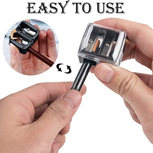 Eyeliner Sharpener,4pcs Beauty Pencil Sharpener,Pencil Sharpeners,Makeup Sharpener,Sharpener,2 Holes Pencil Sharpeners,for Pencil Crayon Eyebrow