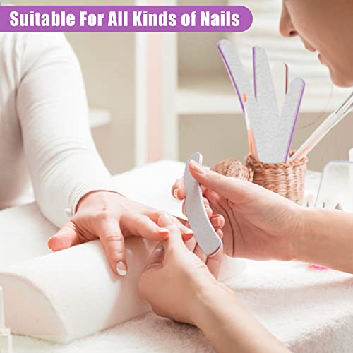 AYITOO Nail File Gel Grit 50pcs in Set Manicure File Nail Polisher Boards Buffers Grit 100/180 Professional Nail Files for Acrylic Gel Nails Natu