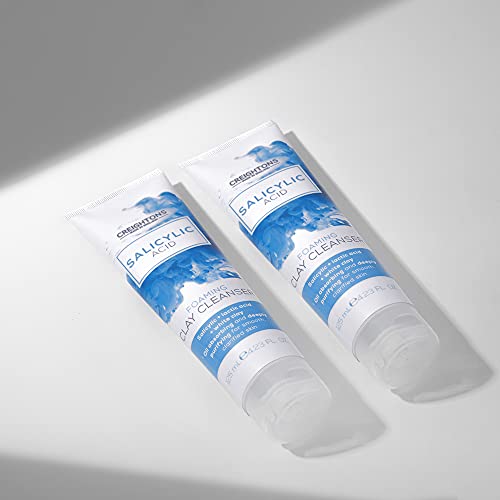 Creightons Salicylic Acid Foaming Clay Cleanser (125ml) - Contains Salicylic Acid & Lactic Acid with White Clay to Deeply Cleanse & Purify for He