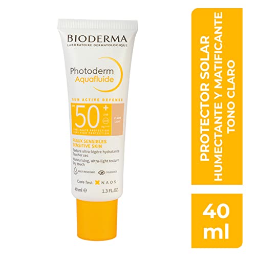 Bioderma PHOTODERM MAX AQUAFLUIDE CLAIR SPF50+ / Light tint, 250 ml (Pack of 1)