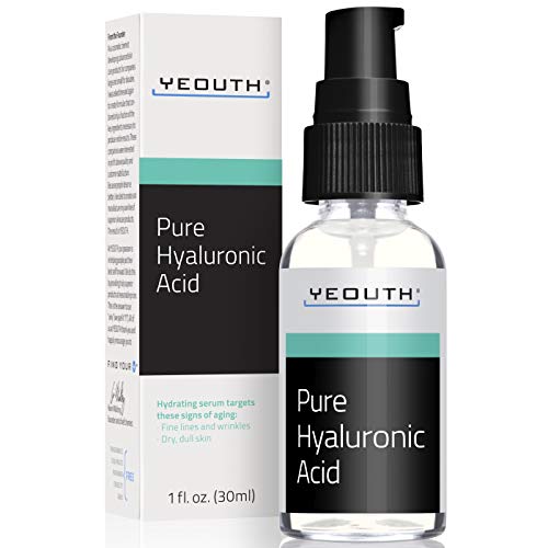 Pure Hyaluronic Acid Serum for Face, Hydrating Serum for Wrinkles, Dry Dull Skin & Dark Spot, Anti Aging Face Serum for Women & Men, Hyaluronic A