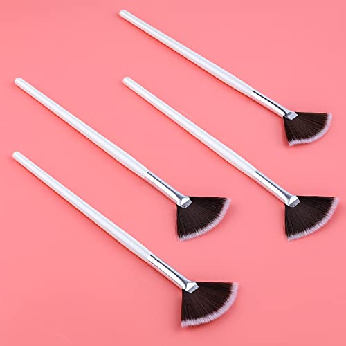 SAVITA 4Pcs Fan Brushes Fan Mask Brush Soft Facial Brushes Tools Facial Mask Applicator Brush Face Mask Brushes Makeup Brushes for Peel, Sleeping