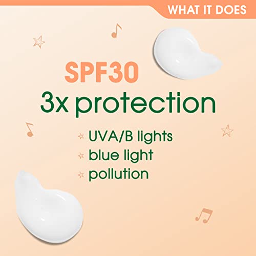 Simple Protect 'N' Glow Triple Protect Moisturiser SPF 30 3x protection against UVA & UVB rays, blue light and pollution all-day hydrating face c