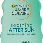 Garnier Ambre Solaire After Sun Lotion, for Face & Body, with Naturally Derived Aloe Vera, Intensely Rehydrates Skin, Instant Cooling Effect, App
