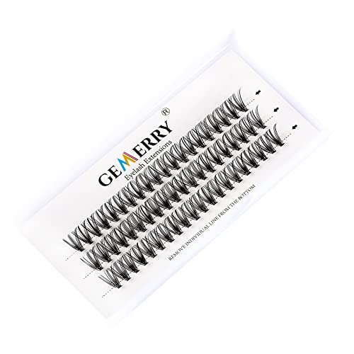 Cluster Eyelash Extensions 240pcs Cluster Lashes Individual Lashes D Curl 30D 40D 0.07mm 8-16mm Mix Ribbon Lashes Wide Stem Natural Lashes DIY La