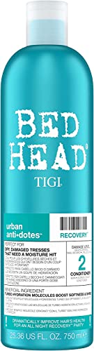 Bed Head by TIGI | Recovery Shampoo and Conditioner Set | Professional Moisturising Hair Repair Treatment | Ideal For Dry And Damaged Hair | 2x75