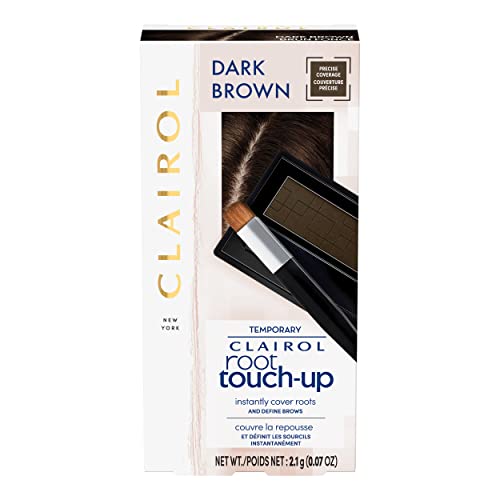 Clairol Root Touch-Up Temporary Concealing Powder, Dark Brown Hair Color, 1 Count