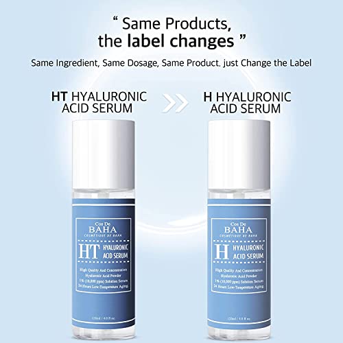 Pure Hyaluronic Acid Serum (120ml 4.0fl oz.) Facial Moisturizer for Cos De Baha