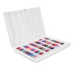 Nail Display Book C10 Nail Color Swatch Book, 120 Colour Nail Polish Sample Display Book with Transparent Nail Tips Nail Salon Home Use, No Glue