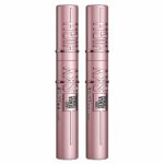 Maybelline New York Black Mascara for Extremely Long Eyelashes Lash Sensational Sky High Mascara, Black, Duo Bundle