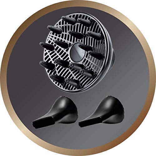 Remington Advanced Coconut Therapy Hair Dryer - 2300 W Hairdryer with Diffuser and 2 Concentrators Infused with Micro Conditioners - AC8648, Jade