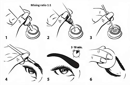 Demure Color Gel Eyebrow and Eyelash Tint 30g, Professional Formula Eyebrow and Eyelash Dye Kit with Keratin Complex delivering optimal strength,