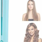 Jesshiny Mini Dual-Purpose Curling Iron,Hair Straightener and Curler 2 in 1,Ceramic Portable Mini Curling Iron Travel Size,USB Hair Iron Straight