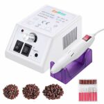 Nail Drill Machine Electric Nail File Drill Set Kit 20000RPM Cadrim Electric Nail Drill Sanding Bands Low Noise Vibration Acrylic Nails Gel Nail