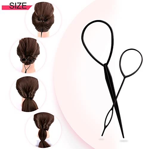 Hanyousheng Hair Bands, 1000 Pcs Hair Elastic Bands, Black and Clear Small Hair Bands, Small Elastic Bands for Hair, for Kids Hair Braiding,Weddi