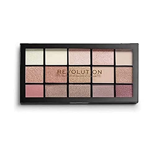 Makeup Revolution, Reloaded, Eyeshadow Palette, Highly Pigmented, Iconic 3.0, 15 Shades, Matte and Shimmer Finishes, 16.5g