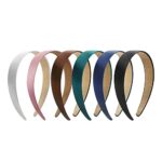 JOYOYO 6 Pcs Satin Headbands Wide Headbands Colourful Headbands Non-Slip Headbands Girls Headbands DIY Headband Alice Headbands for Women and Gir