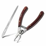 BEZOX Upgraded Toenail Clippers with Wooden Handle, Nail Clippers Set for Thick Hard Ingrown Toenails, Sharp Toe Nail Scissors and Metal Nail Fil