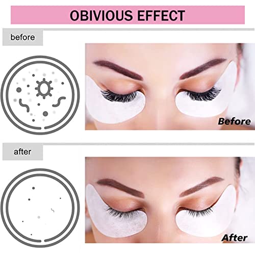 Eyelash Extension Cleanser 60ml+Brush+ Mascara Wand, Mousse Eyelash Shampoo for Eyelash Extensions, Lash Cleaning Kit, Relieve Itching, Eyelash E