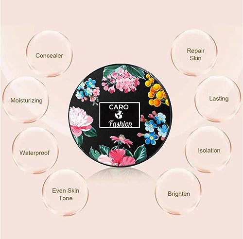 Mushroom Head Air Cushion CC Cream, BB Cream, Moisturizing Concealer, Moisturizing BB Cream Makeup Base Long Lasting Nude Makeup with Mushroom Ma