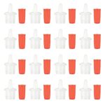 140 PCS Eyelash Glue Replacement Eyelash Glue Bottle Nozzle Caps Lash Glue Bottle Plug Glue Mouth Tips Glue Bottle Pins Blocking Needle for Home