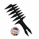 1pcs Texture Comb, Black Wide Tooth Styling Comb, Essential Barber Comb for Hair Care and Styling