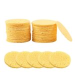 Compressed Facial Sponges,50 Pieces Wash Face Sponge Facial Cleansing Exfoliating Cosmetic Sponge for Women,Daily Cleansing Gentle Exfoliating fo