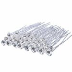40 Pack Bridal Wedding Hair Pins Rhinestone Hair Clips Accessories for Women and Girls
