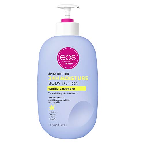 eos vanilla cashmere body lotion shea better 24hr moisture - 16 oz/473 ml