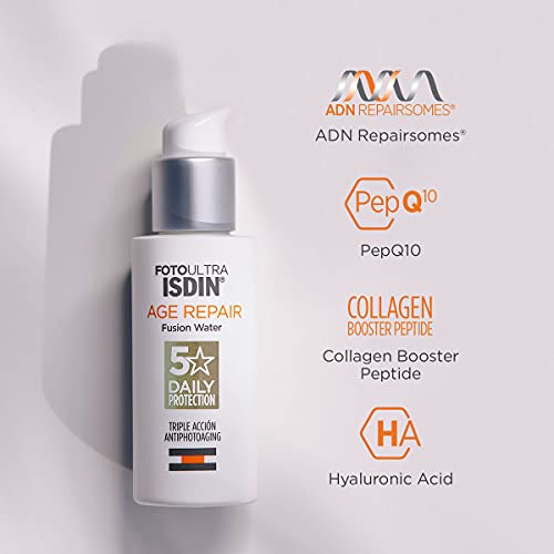 ISDIN FotoUltra Age Repair FW SPF 50 50ml | Daily facial sun cream | Triple anti-ageing action