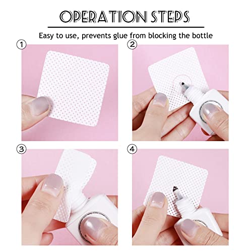 420Pcs Lint Free Nail Wipes (UK Company), Lint Free Wipes for Nails, Lint Free Pads for Gel Nails, Absorbent Nail Wipes Lint Free for Gel Polish