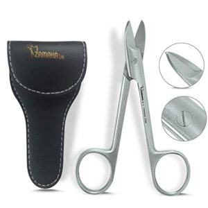 ZAMAHA UK® 1 Pcs Stainless Steel Nail Scissors Cutting & Trimming Toenail Scissor for Men & Women Manicure & Pedicure Shares for Thick Nails & Cu