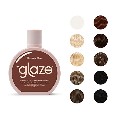 Glaze Sheer Glow Transparent Clear Conditioning Super Gloss 190ml (2-3 Hair Treatments) Award Winning Hair Gloss Treatment. No mix, no mess hair