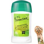 Healvian Tattoo Stencil Gel, Professional Tattoo Skin Solution, 51g Tattoo Transfer Cream Gel Green Soap Tattoo Transfer Soap for Tattoo Stencil
