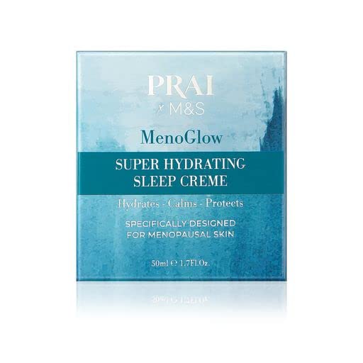 MenoGlow Super Hydrating Sleep Creme, 50 ml - Overnight Moisture for Perimenopause Menopause, Anti-Aging Night Face Cream