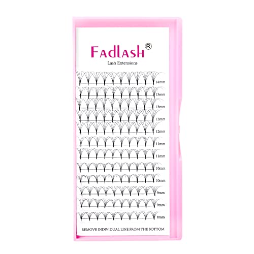 Russian Lashes 14D 0.07 Thickness D Curl 8-14mm Mix Tray Russian Lashes Premade Russian Volume Lashes Pre Made Fan Lashes Volume Lashes Pre Made