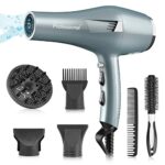 Faszin Hair Dryer, Professional Ionic Hairdryer 2500W AC Motor Fast Drying Salon Blow Dryer with 2 Speed 3 Heat Setting, with Diffuser, Nozzle, C