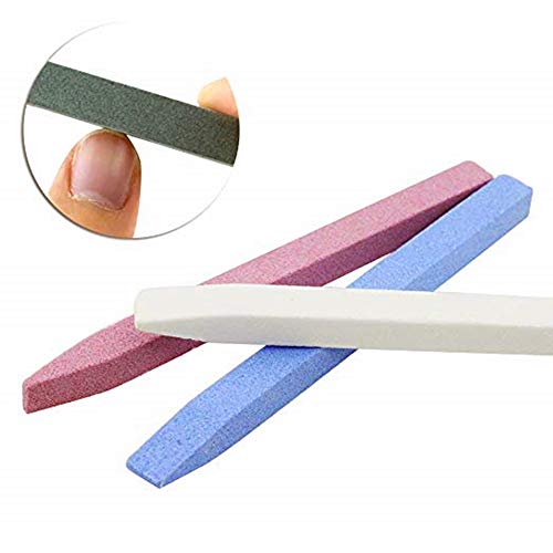 Rayibuir 10Pcs Pumice Stone Nail Art File Nail Cuticle Pusher Trimmer Pedicure Manicure Buffing Tool
