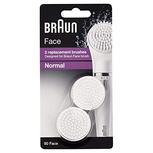 Braun FaceSpa Face Epilator, Hair Removal with Facial Cleansing Brush Head, 100% Waterproof, SE810, White