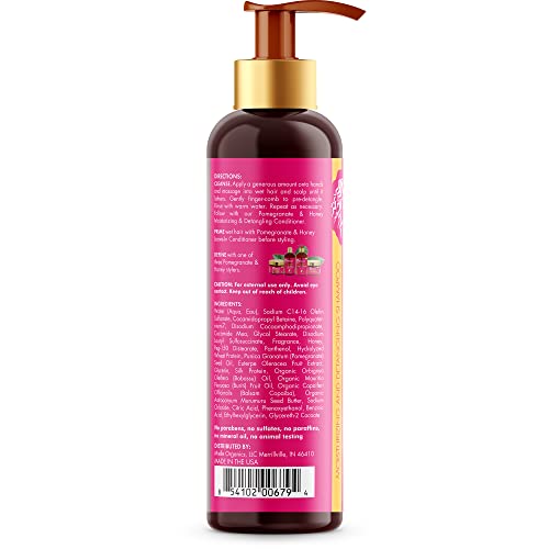 Mielle Organics Pomegranate & Honey Moisturising Detangling Sulphate-Free Shampoo For Type 4 Curly Hair 355ml